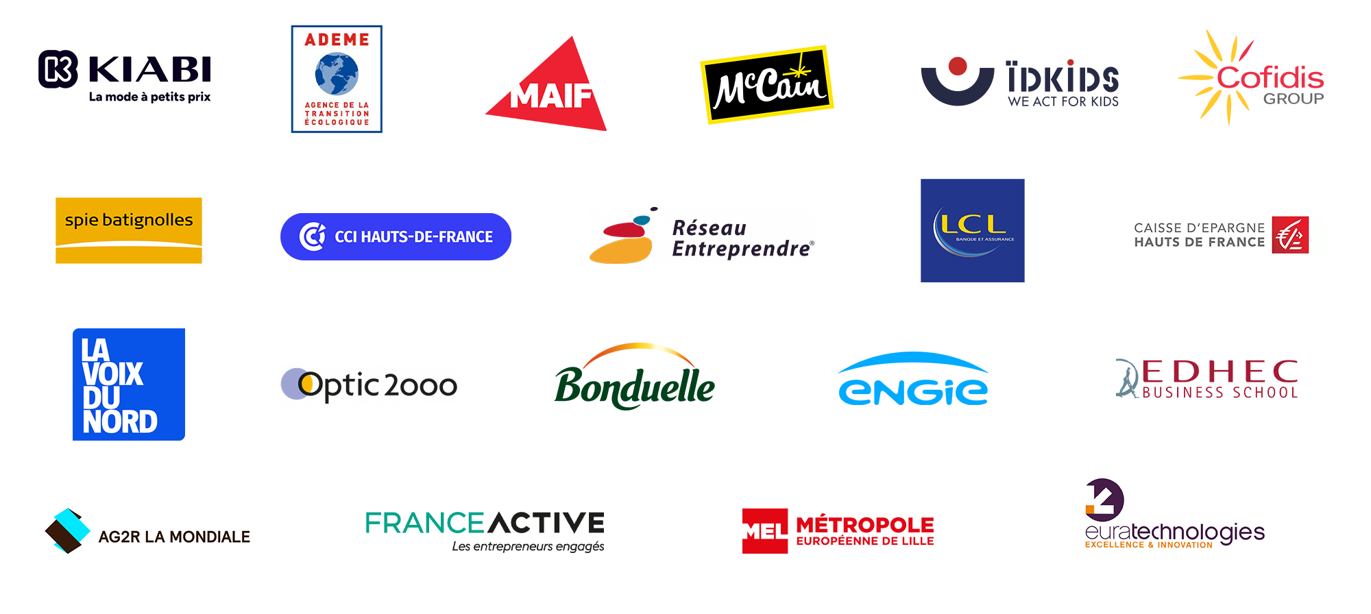 logos des partenaires et références clients de Madame Pitch